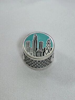 Pandora Chicago Exclusive Charm Pendant, S925 Silver Jewelry